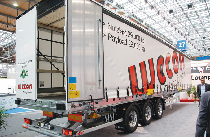 Podwozie Wecon Imperator-Ultra waży tylko 3500 kg, a kompaktowa zabudowa 4200 kg – po połączeniu Podwozie Wecon Imperator-Ultra waży tylko 3500 kg, a kompaktowa zabudowa 4200 kg – po połączeniu z typowymi ciągnikami siodłowymi pozwala to na uzyskanie ładowności rzędu 29,1 t (fot. D. Piernikarski)