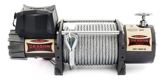 Wyciągarka z serii Truck to supersilny i wytrzymały model przewidziany do najtrudniejszych warunków pracy pojazdów użytkowych (fot. Dragon Winch)
