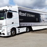 Nowy Mercedes-Benz Actros od kuchni – ponad 740 km po zróżnicowanych drogach:
idealna okazja, by sprawdzić działanie wszystkich systemów wspomagających kierowcę (fot. D.Piernikarski)